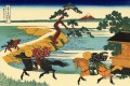 Die Felder von Sekiya am Fluss sumida 1831 Katsushika Hokusai Ukiyoe